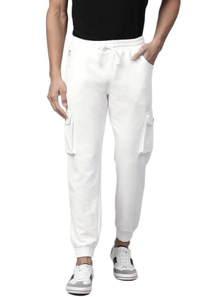 Men's Cotton Blend Slim Fit Cargo Track Pants