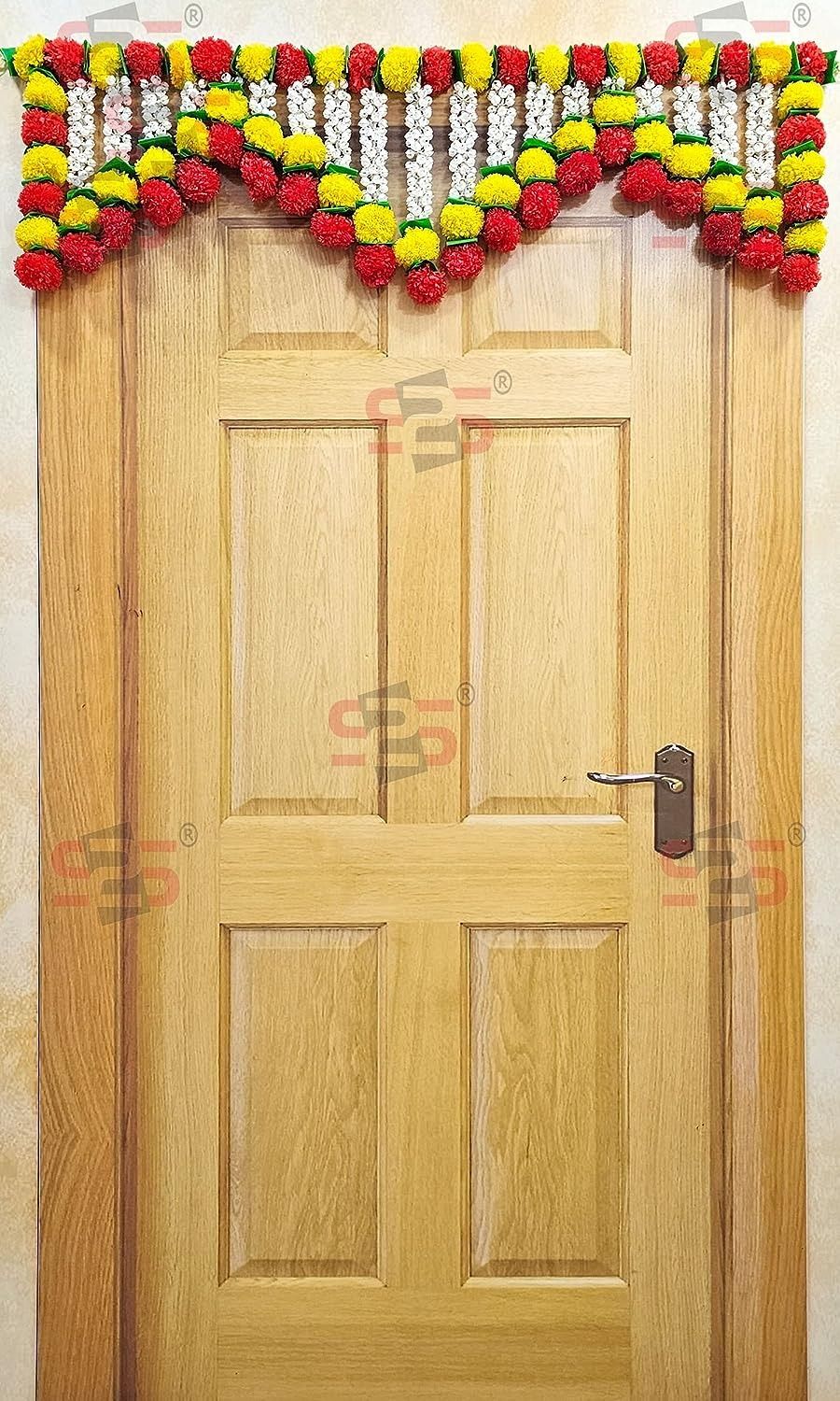 Artificial Mogra Flowers I Heavy Door Hanging Toran I Bandhanwar for All Festivals Decoration