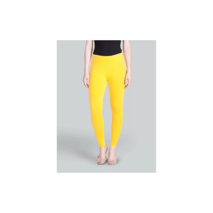 Ankle Length Ethnic Wear Legging (Yellow, Solid) Ankle Length Ethnic Wear Legging (Yellow, Solid)