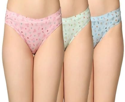 Be PerfectDaily Use Special Smoothness Inner Wear Solid Printed Mid Rise Cotton Panties/Panty Brief for Women & Girls (Pack of 3) Multicolor Be PerfectDaily Use Special Smoothness Inner Wear Solid Printed Mid Rise Cotton Panties/Panty Brief for Women & Girls (Pack of 3) Multicolor