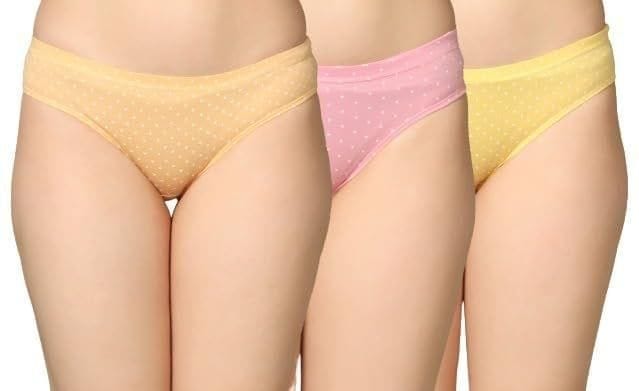 Be PerfectFashionable Inner Wear Mid Rise Printed Cotton Panties/Panty Brief for Women & Girls (Pack of 3) Multicolor