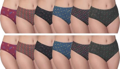 Be PerfectDaily Use Inner Wear Printed Cotton Panties/Panty Brief for Women & Girls (Combo Pack of 12) Be PerfectDaily Use Inner Wear Printed Cotton Panties/Panty Brief for Women & Girls (Combo Pack of 12)
