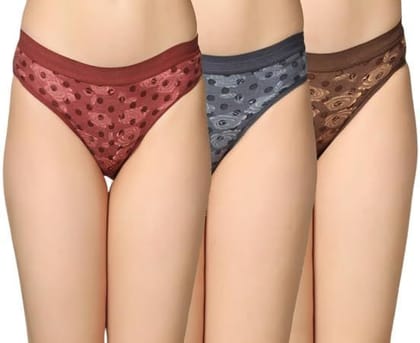 Be PerfectDaily Use Multicolor Inner Wear Printed Cotton Panties/Panty Brief for Women & Girls (Pack of 3) Be PerfectDaily Use Multicolor Inner Wear Printed Cotton Panties/Panty Brief for Women & Girls (Pack of 3)