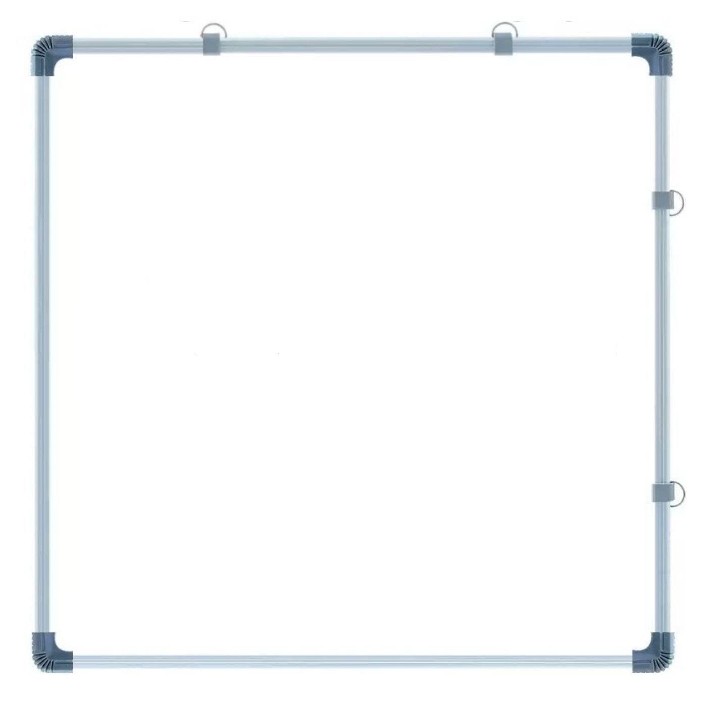 A2DR Non-Magnetic (2 x 2 Feet) Double-Sided 2in1 White Board & Green Chalk Board Quality with Hanging Hooks