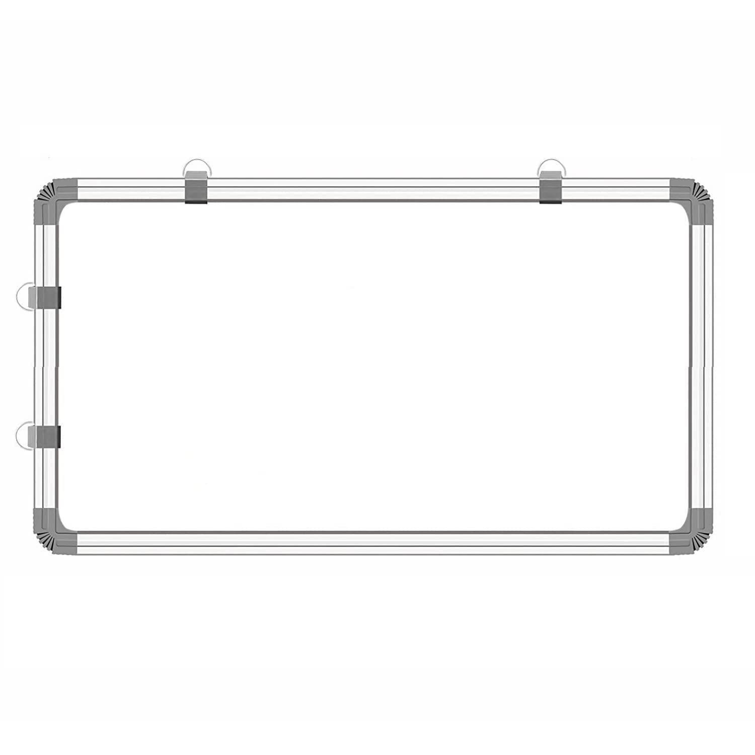 A2DR Non-Magnetic (2 x 1 Feet) Double-Sided 2in1 White Board & Green Chalk Board Quality with Hanging Hooks_Pack of 3