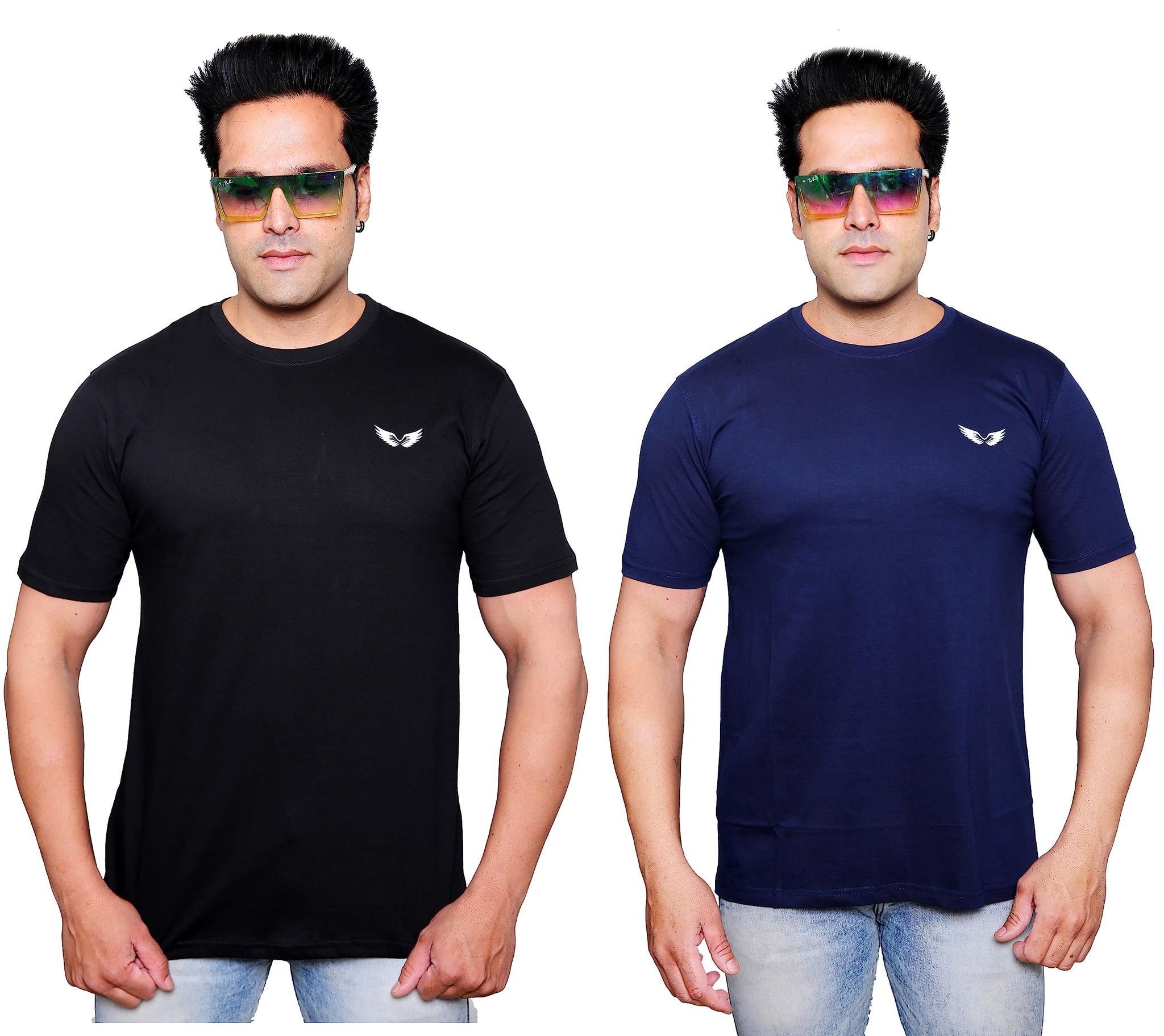 Bio Washed Cotton T-Shirt Combo for Men (Pack of 2) and Style