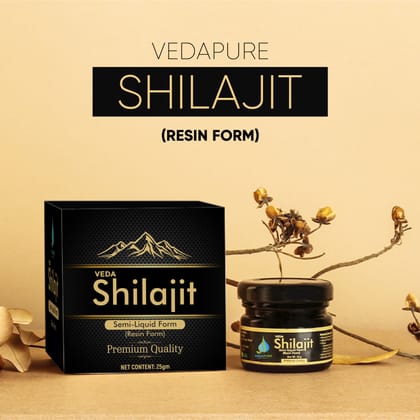 VEDAPURE shilajit | shilajit original | silajit for Men & Women | shilajit resin for Strength & Endurance | Lab Tested Shilajit Resin- 25 Gram (PACK OF 1) VEDAPURE shilajit | shilajit original | silajit for Men & Women | shilajit resin for Strength & Endurance | Lab Tested Shilajit Resin- 25 Gram (PACK OF 1)