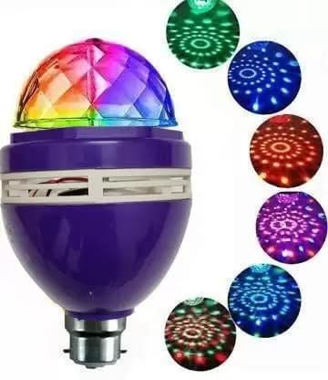 Elecsera 360 Degree Crystal LED Bulb disco Light,Disco Light for Party Diwali Decoration Single Disco Ball (Ball Diameter: 2.5 cm)