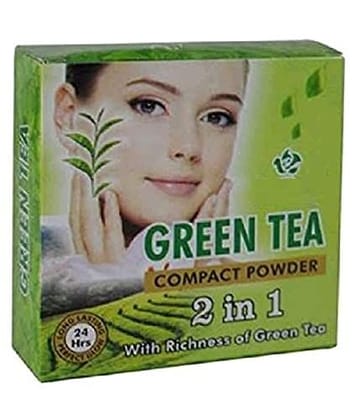 Elecsera 2IN1 COMPACT GREEN TEA Compact (Skin, 24 g)