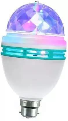 Elecsera Rotating Bulb Magic Disco LED Light,LED Rotating Bulb Light Lamp Single Disco Ball (Ball Diameter: 2.5 cm)