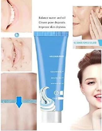 Elecsera ice cream mask moisturizing application Smear Mask blackhead makeup remover Cleansing and Shrinks Pores Pack of 1 (120 ml)