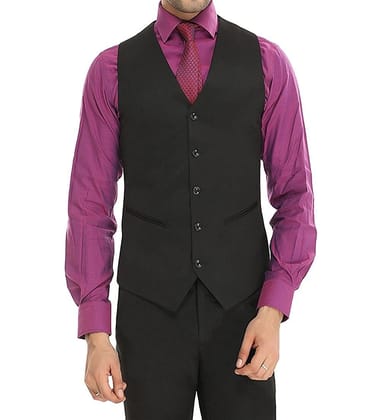 BELARIO Men's V Five Button Slim Fit Formal/Party Waist Coat
