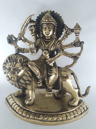 OJKMart MA Durga for Worship - 1.5 KG (Brass) OJKMart MA Durga for Worship - 1.5 KG (Brass)