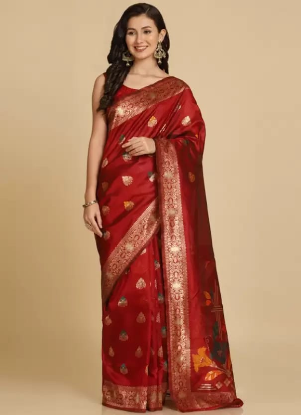 ASISA  Woven Daily Wear Art Silk Saree