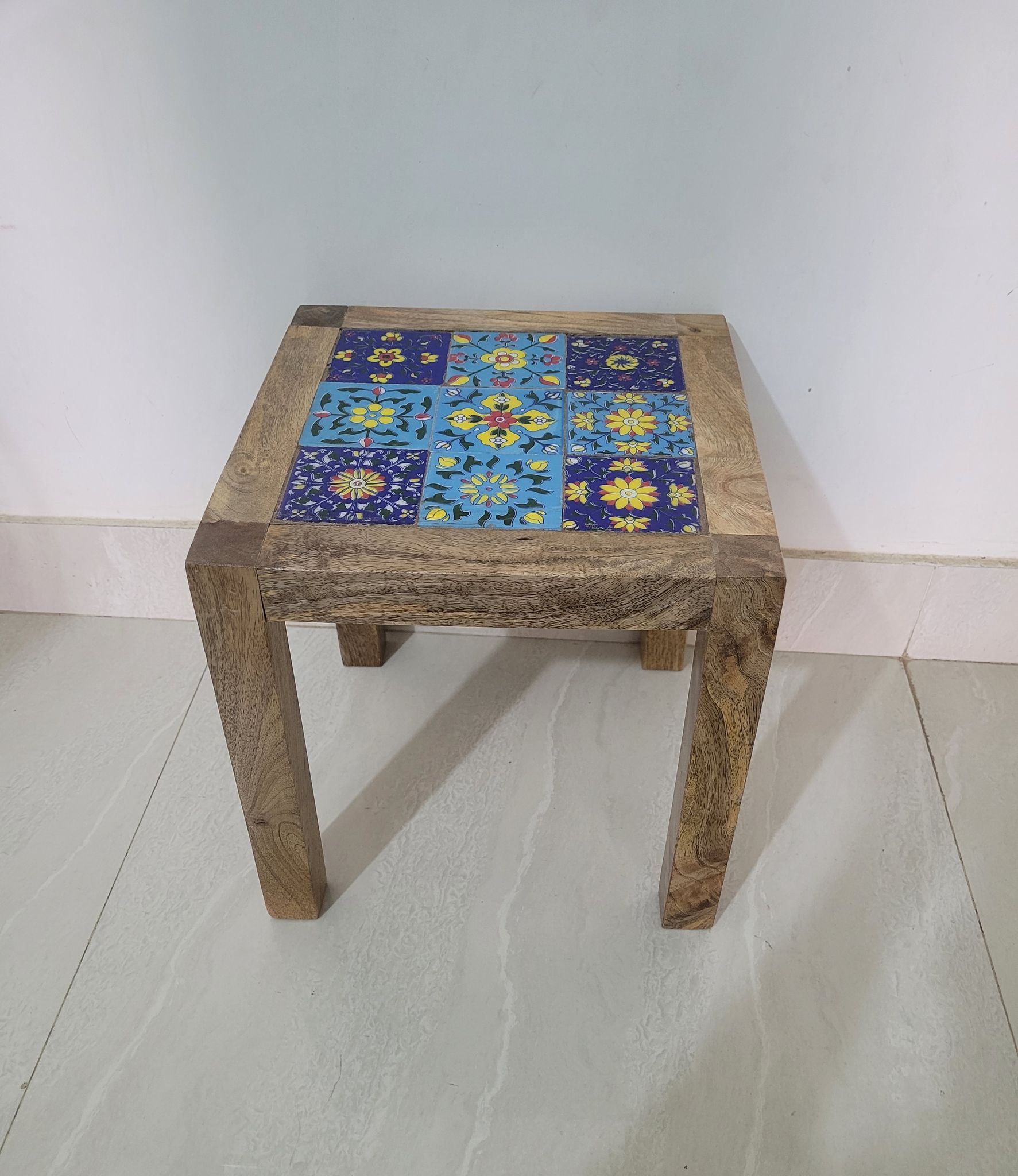 Antique Tile Side table/Stool