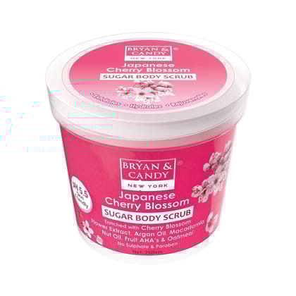 Bryan & Candy Japanese Cherry Blossom Sugar Body Scrub 250Gm
