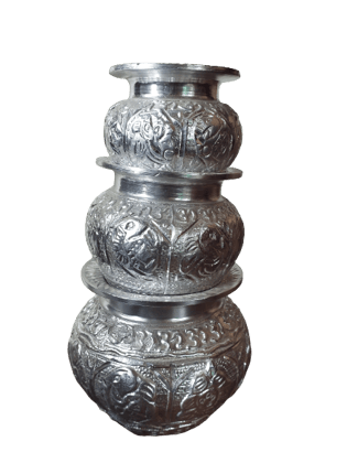 White Metal Aluminium Kalash