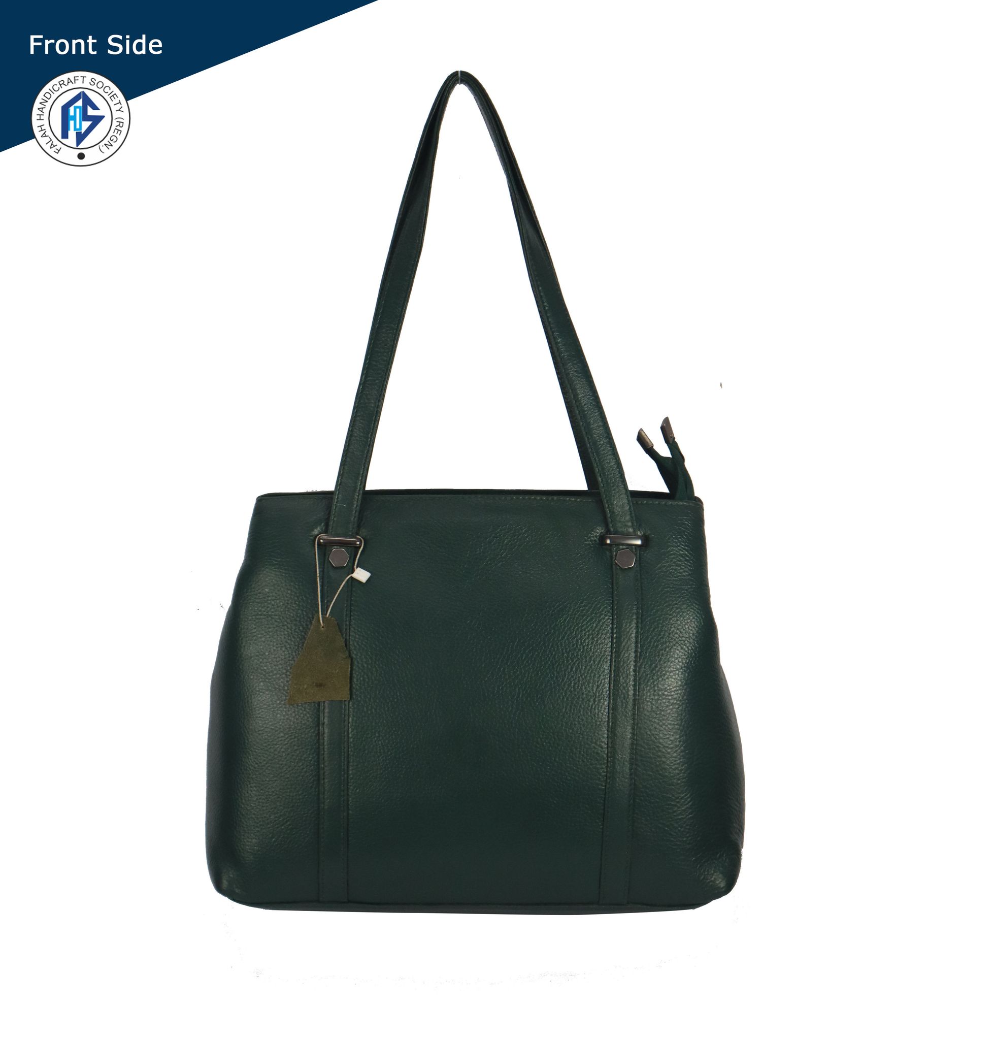 Genuine Leather Green Shoulder bag for Girls & Women- Medium Size- Green