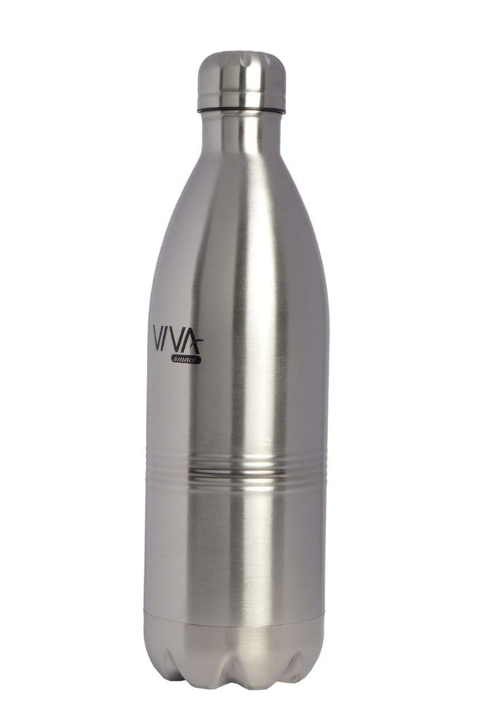 Viva Smart 750 ml Hot and Cold Thermal Bottle keeps hot or cold liquid for long hours, ideal for school, college, office, sports, yoga, etc. (Silver)