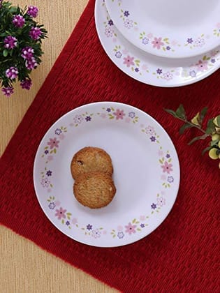 Corelle Floral Fantasy Glass Small Plate Pack of 6, 17CM, Multicolor Corelle Floral Fantasy Glass Small Plate Pack of 6, 17CM, Multicolor