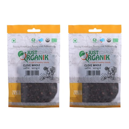 Just Organik Clove Whole 100gm, (2 X 50 g), 100% Organic Just Organik Clove Whole 100gm, (2 X 50 g), 100% Organic