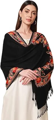Wani Handicrafts  100% Pure Wool Darbar Design Shawl,
