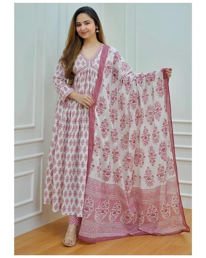 PLUM ALIA PATTERN  SUIT SET