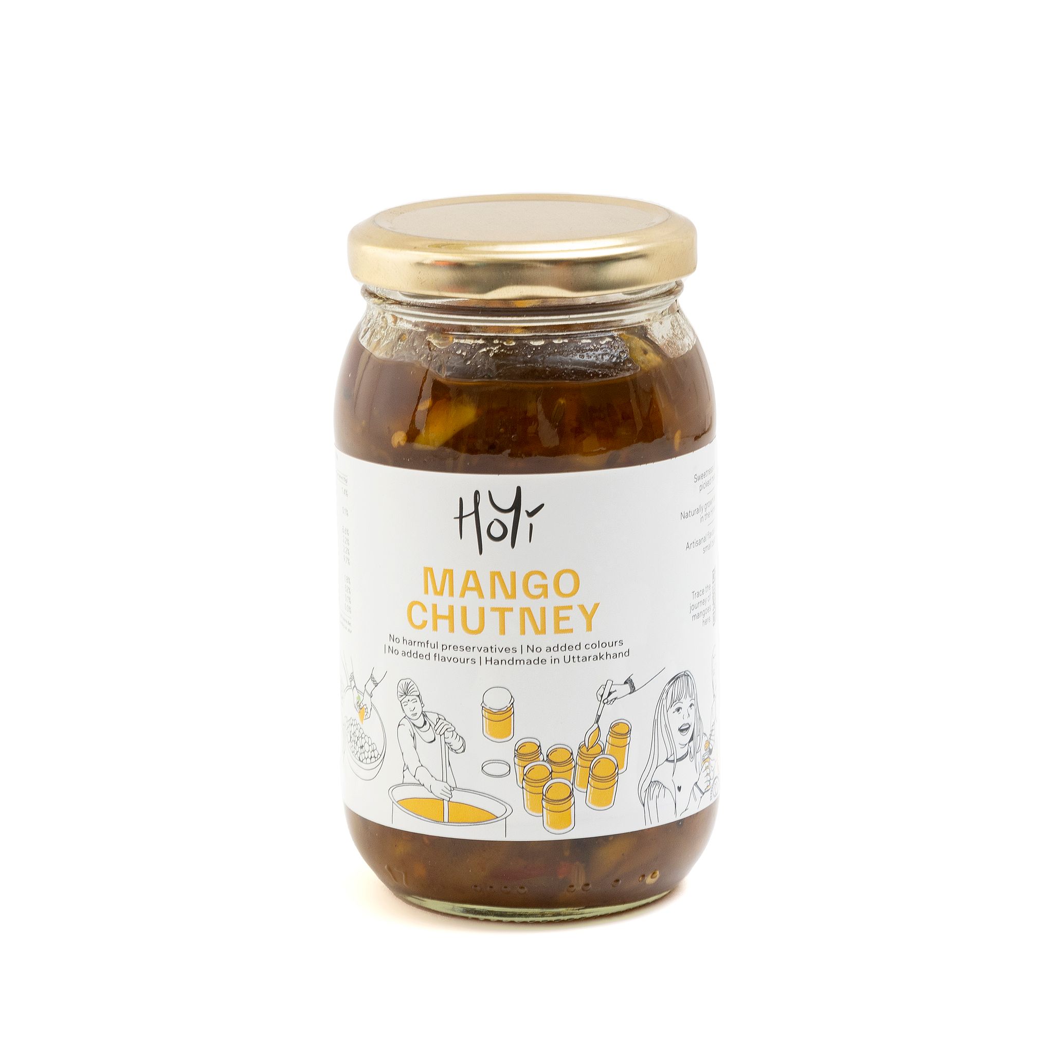 HoYi Mango Chutney 250gm - Fresh chunks, sweet and spicy