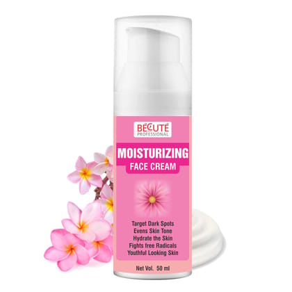 BECUTE Professional Moisturizing Face Cream with Rose Extracts for Dry Skin, Reduce Lines & Wrinkles 50 mL BECUTE Professional Moisturizing Face Cream with Rose Extracts for Dry Skin, Reduce Lines & Wrinkles 50 mL