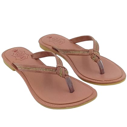 LEGS GO Women's V-Shape Fancy Slipper Flat Sandal| Daily Use Casual Wear Slippers | Trendy Comfortable Soft Slippers