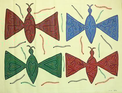 Tribes India Handmade Painting Gond Canvas 40x33 1TPNGNDMP01822