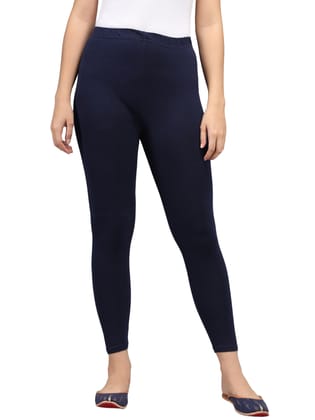 SOFT COLORS Women's Skinny Fit Ethnic Wear Ankle Length Leggings (Navy Blue) SOFT COLORS Women's Skinny Fit Ethnic Wear Ankle Length Leggings (Navy Blue)