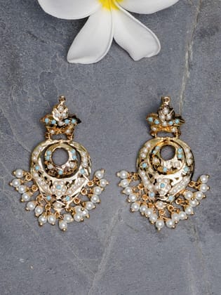 adhira jadau chaandbali earrings adhira jadau chaandbali earrings