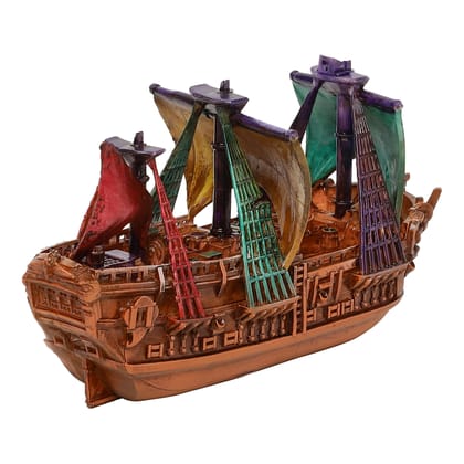 MEDIEVAL SHIP as a showpiece for home decor adds adventure & history to living rooms. As a statement piece in your home decor, it can evoke a sense of mystery and wonder. (L:18 X B:8 X H:10)cms MEDIEVAL SHIP as a showpiece for home decor adds adventure & history to living rooms. As a statement piece in your home decor, it can evoke a sense of mystery and wonder. (L:18 X B:8 X H:10)cms
