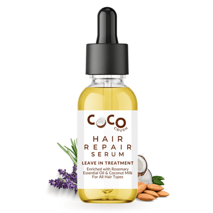 Coco Crush Leave-in Hair Repair Treatment Serum with Lavender & Rosemary Oil | 100% Natural Coco Crush Leave-in Hair Repair Treatment Serum with Lavender & Rosemary Oil | 100% Natural