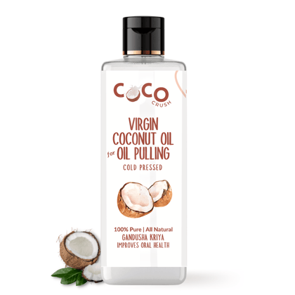 Coco Crush Coconut Oil for Oil Pulling, Cold-pressed & Extra Virgin | Gandusha Kriya - Coconut Coco Crush Coconut Oil for Oil Pulling, Cold-pressed & Extra Virgin | Gandusha Kriya - Coconut