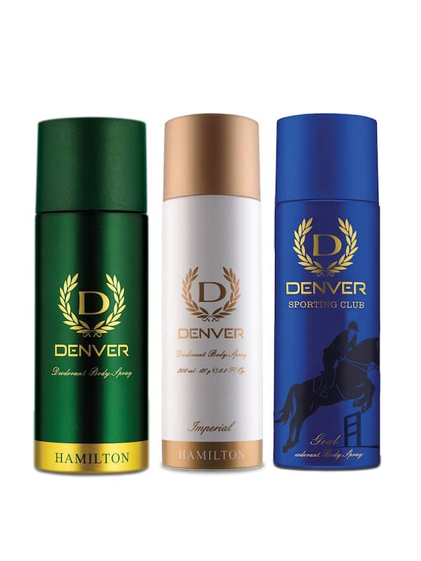 Denver Deodorant Hamilton + Imperial + Sporting Club Goal- Pack of 3 Each 165 ml