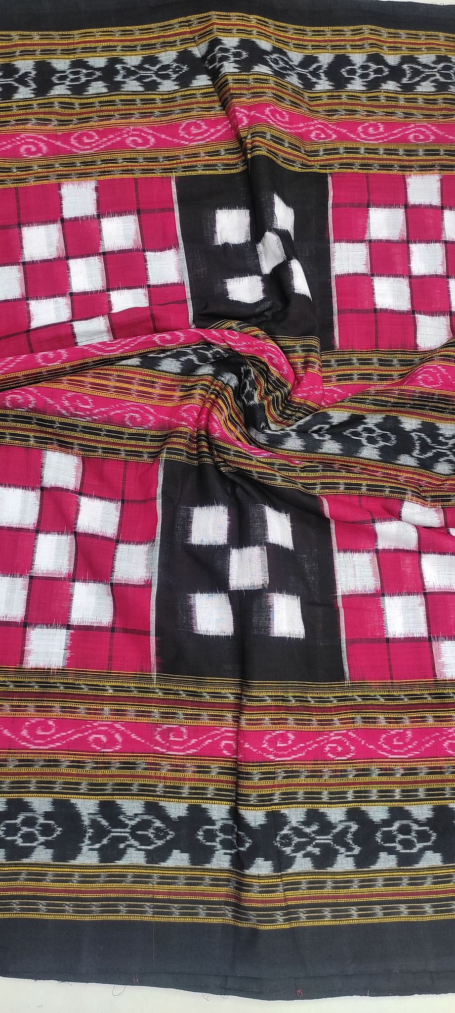 Bichitrapuri Double Ikat Sambalpuri Handloom Dress Material