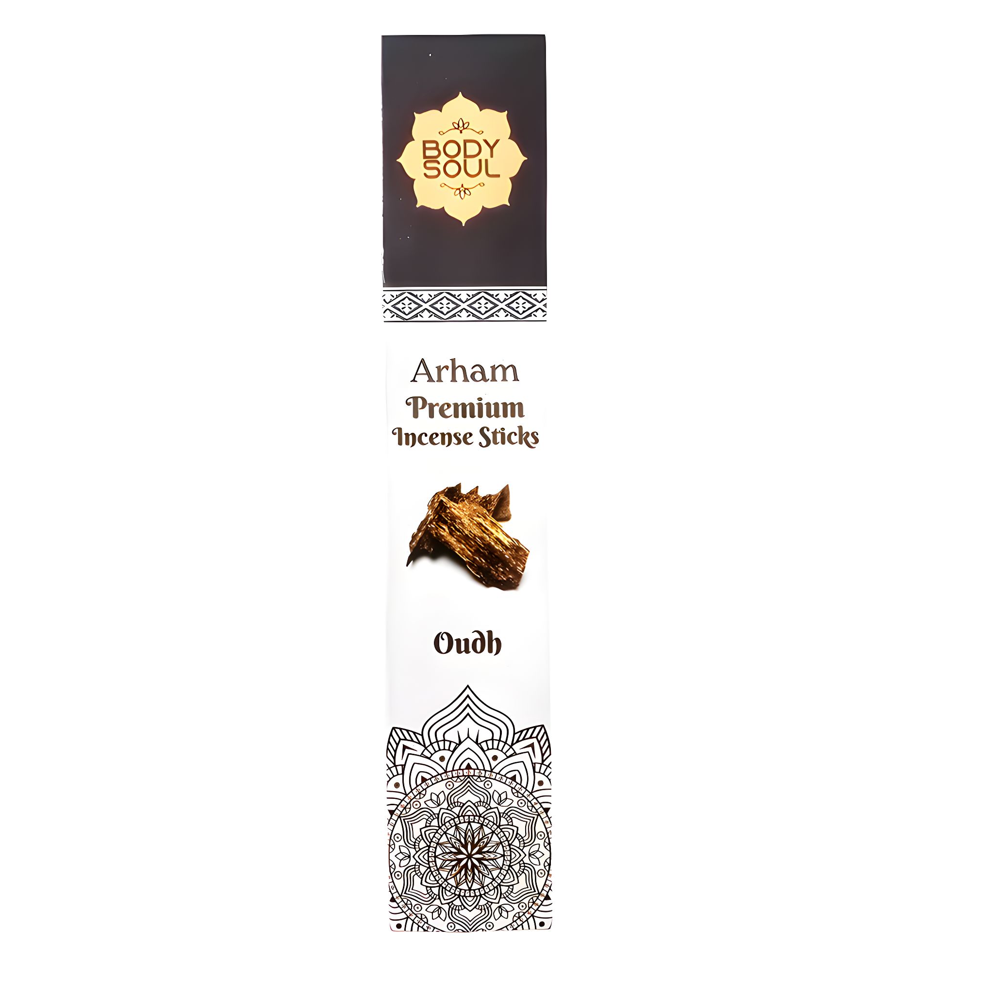 Bodysoul Oudh Premium Incense Sticks 20gm |Pack of 6| Agarbatti for Puja| 100% Natural & Charcoal Free| Oudh Agarbatti| Aromatherapy Meditation…