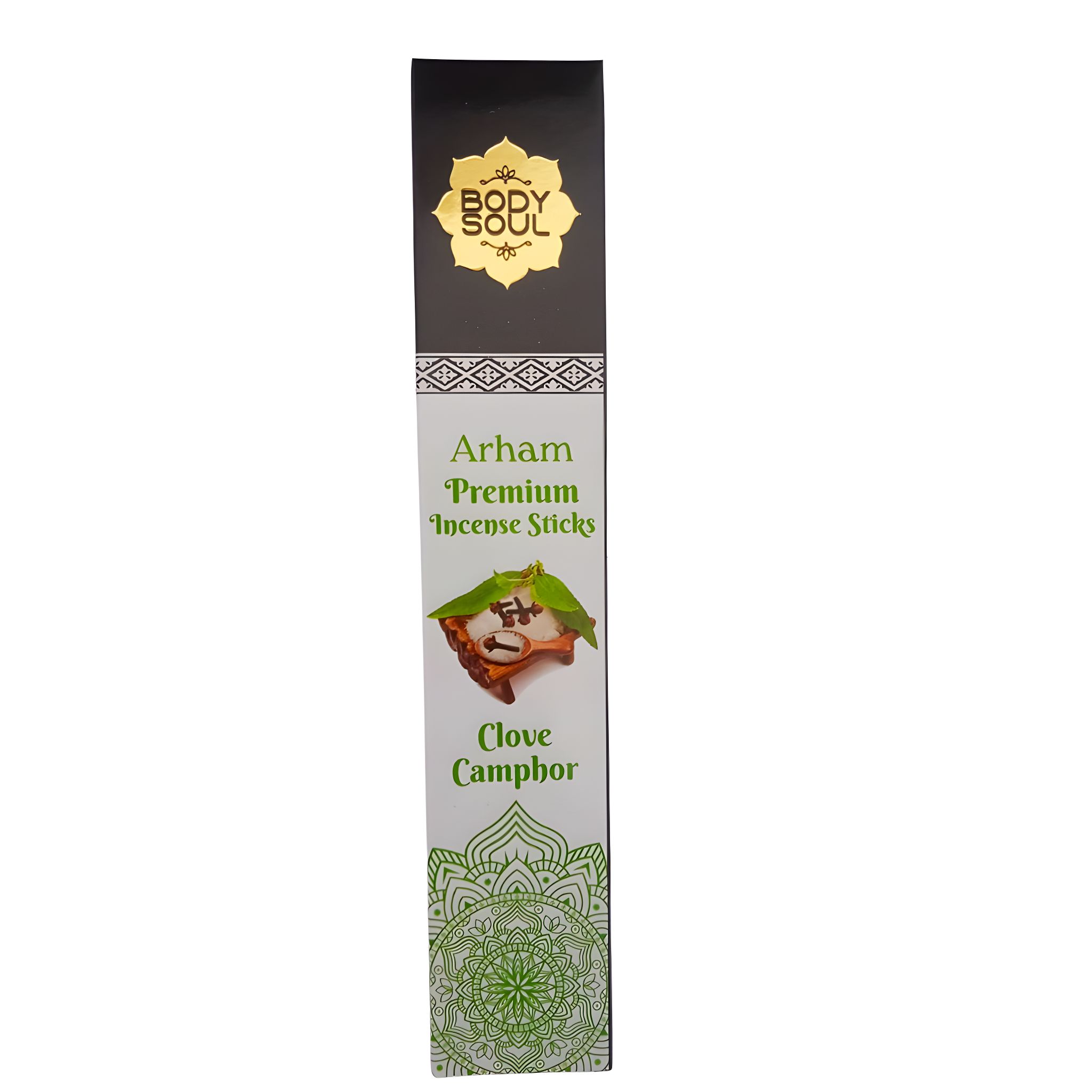 Bodysoul Premium Clove Camphor Incense Sticks 20gm | Pack of 6| Agarbatti for Puja| 100% Organic | Clove Camphor Agarbatti | Aromatherapy Meditation Air Freshener