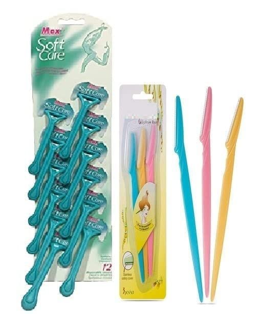 Elecsera Razor Hair Removing Razor for Women with Eye Razor (Pack of 15)
