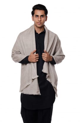 Handwoven Brown Pashmina Stole Leh (1TTXGENCH12554) Handwoven Brown Pashmina Stole Leh (1TTXGENCH12554)