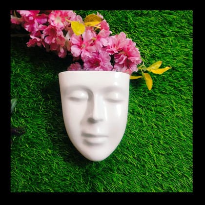 DZIGN Hanging Wall Planter, Face Planter, Balcony Planter, Wall Hanging Indoor Planter, Outdoor Planter, White Head Planter for Home Decor and Garden Hanging. White Male Face Planter Pack of 1. DZIGN Hanging Wall Planter, Face Planter, Balcony Planter, Wall Hanging Indoor Planter, Outdoor Planter, White Head Planter for Home Decor and Garden Hanging. White Male Face Planter Pack of 1.