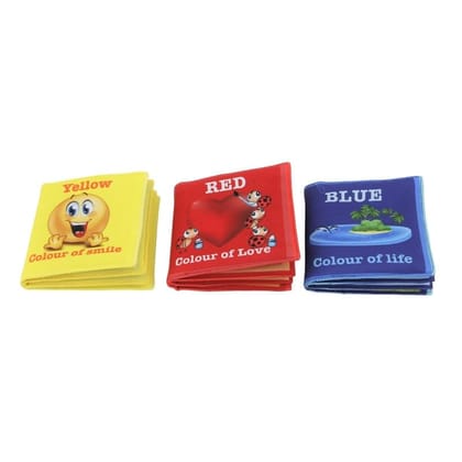 Skyculture� Primary Colours Cloth Book - English Language, Soft Fabric Toy Book for Early Learning Lightweight and Foldable (Pack of 3) for Kids Skyculture� Primary Colours Cloth Book - English Language, Soft Fabric Toy Book for Early Learning Lightweight and Foldable (Pack of 3) for Kids