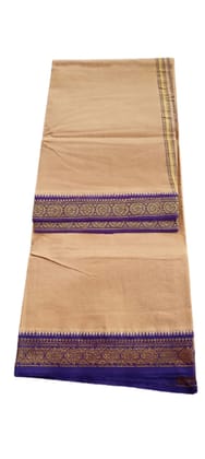 Jinka Lakshmi Collections 100% Handloom Cotton Dhoti With Big Borders 4 Meters Unstitched Pack of 2 (Multicolor-7) Jinka Lakshmi Collections 100% Handloom Cotton Dhoti With Big Borders 4 Meters Unstitched Pack of 2 (Multicolor-7)