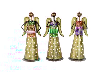 Fairy Girls T-Lite Metal Handicraft Table Decor