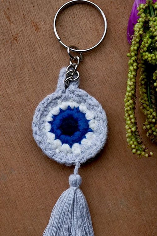 Handmade Evil eye key chain