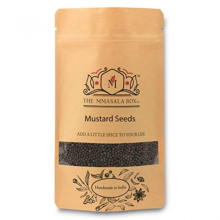 The Mmasala Box Premium Black Mustard Seeds (Rai) - Authentic Indian Spice 100gm x 2