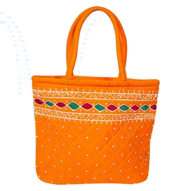Banjara Handmade Batik Desing Bag Saffron Color