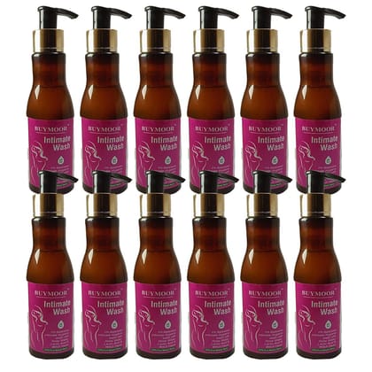 BUYMOOR Natural &  alcohol free, pH Balanced Intimate Wash For Women 2400 ML (Pack Of 12)